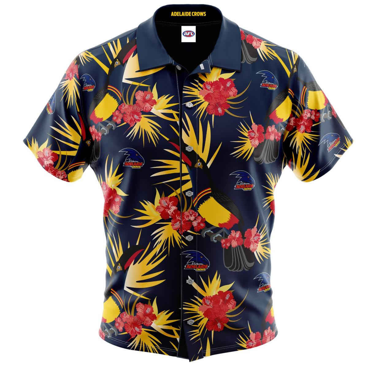 Adelaide Crows Football Team Since 1990 Vintage Hawaiian Shirt For Afl Fans