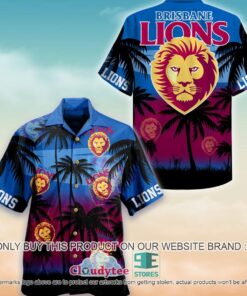 Afl Brisbane Lions Summer Beach Patterns Hawaiian Shirt Gift For Fans