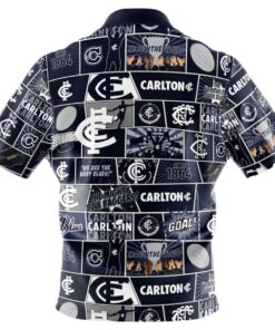 Afl Carlton Blues Football Team Since 1864 Vintage Hawaiian Shirt Best Gift For Fans 2