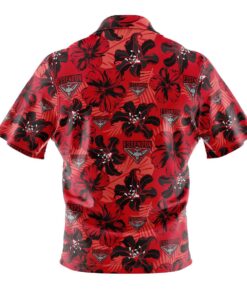 Afl Essendon Bombers Floral Red Aloha Shirt Best Gifts For Men Women