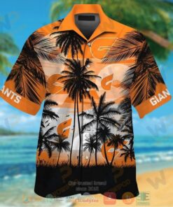 Afl Greater Western Sydney Giants Summer Coconut Trees Tropical Hawaiian Shirt Size From S To 5xl 3