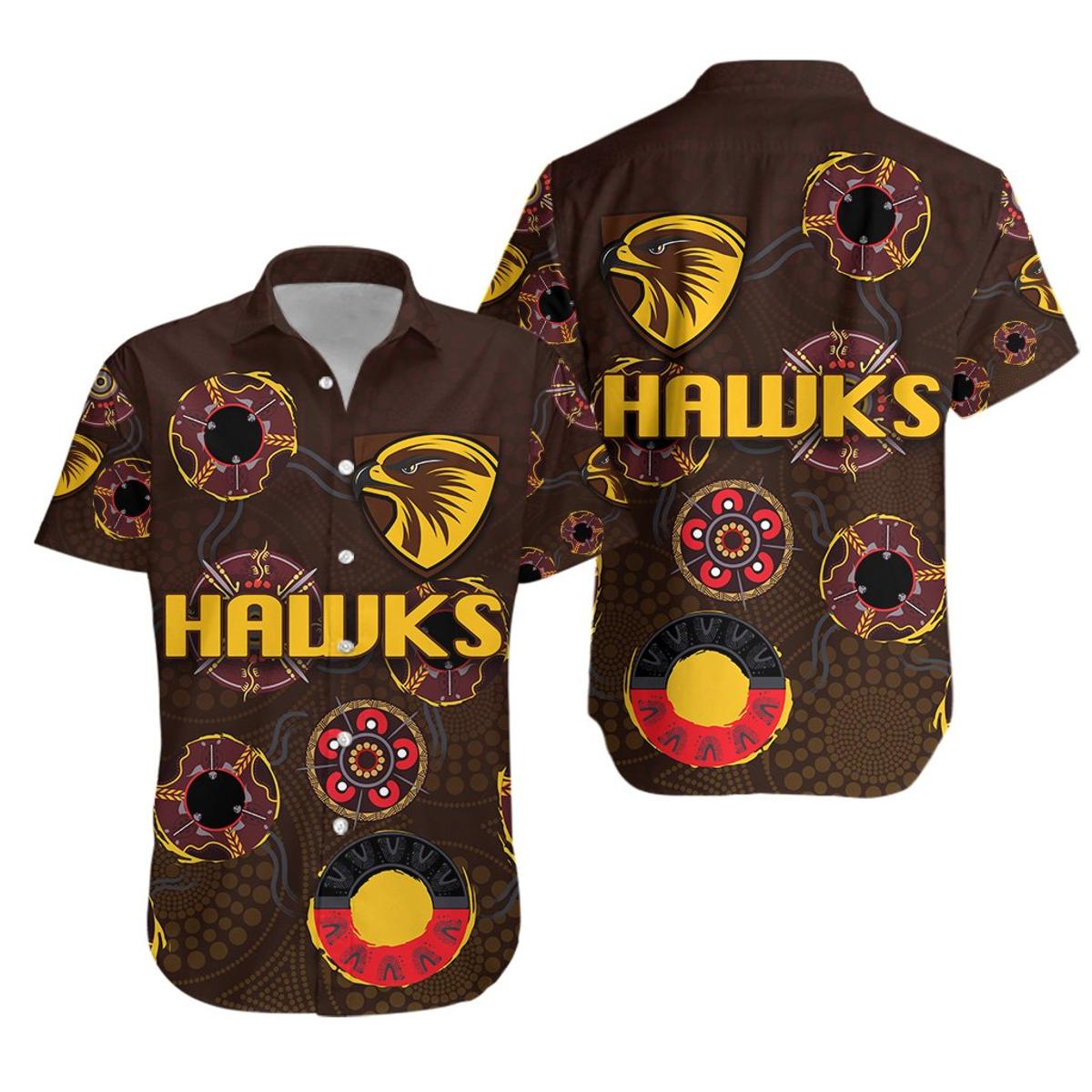 North Melbourne Kangaroos Football Team Since 1869 Vintage Aloha Shirt Gift For Afl Fans