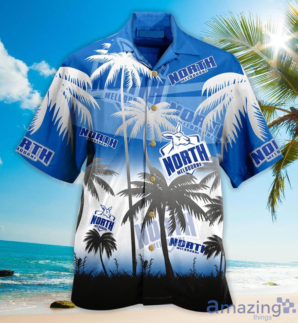 Afl North Melbourne Kangaroos Summer Beach Patterns Hawaiian Shirt For Men Women Fans