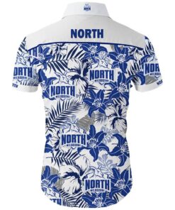 Afl North Melbourne Kangaroos Tropical Floral Patterns Aloha Shirt Best Outfit For Fans 3