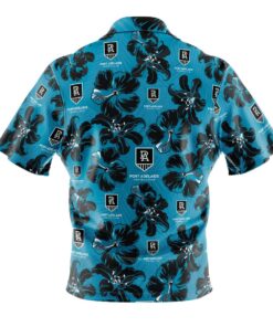 Afl Port Adelaide Blue Floral Hawaiian Shirt Best Vintage Outfit For Men Women 2