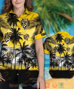 Afl Richmond Tigers Palm Tree Patterns Tropical Hawaiian Shirt For Men Women Fans 3