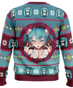 Ahegao Hatsune Miku Ugly Christmas Sweater 2