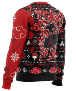 Akatsuki Itachi Symbolic Crows Black Christmas Sweater Best Ugly Xmas Sweaters For Naruto Fans 7