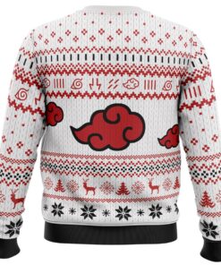 Akatsuki Symbol Naruto White Ugly Christmas Sweater Best Gift For Fans 4