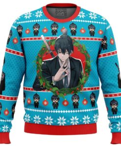 Aki Chainsaw Man Best Ugly Christmas Sweaters 1