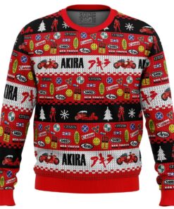 Akira Bike Decals Plus Size Ugly Christmas Sweater Gift For Manga Lovers