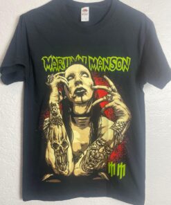 American Rocker Marilyn Manson Graphic Vintage T-shirt Best Fans Gifts