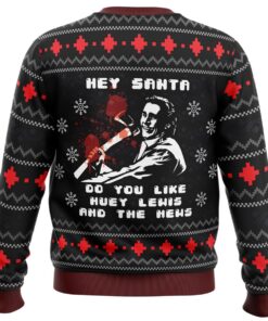 American Santa American Psycho Black Christmas Sweater Xmas Outfit For Fans 2