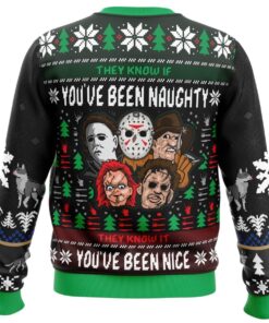 An Ugly Slasher Horror Movie Christmas Sweater For Men And Women 2