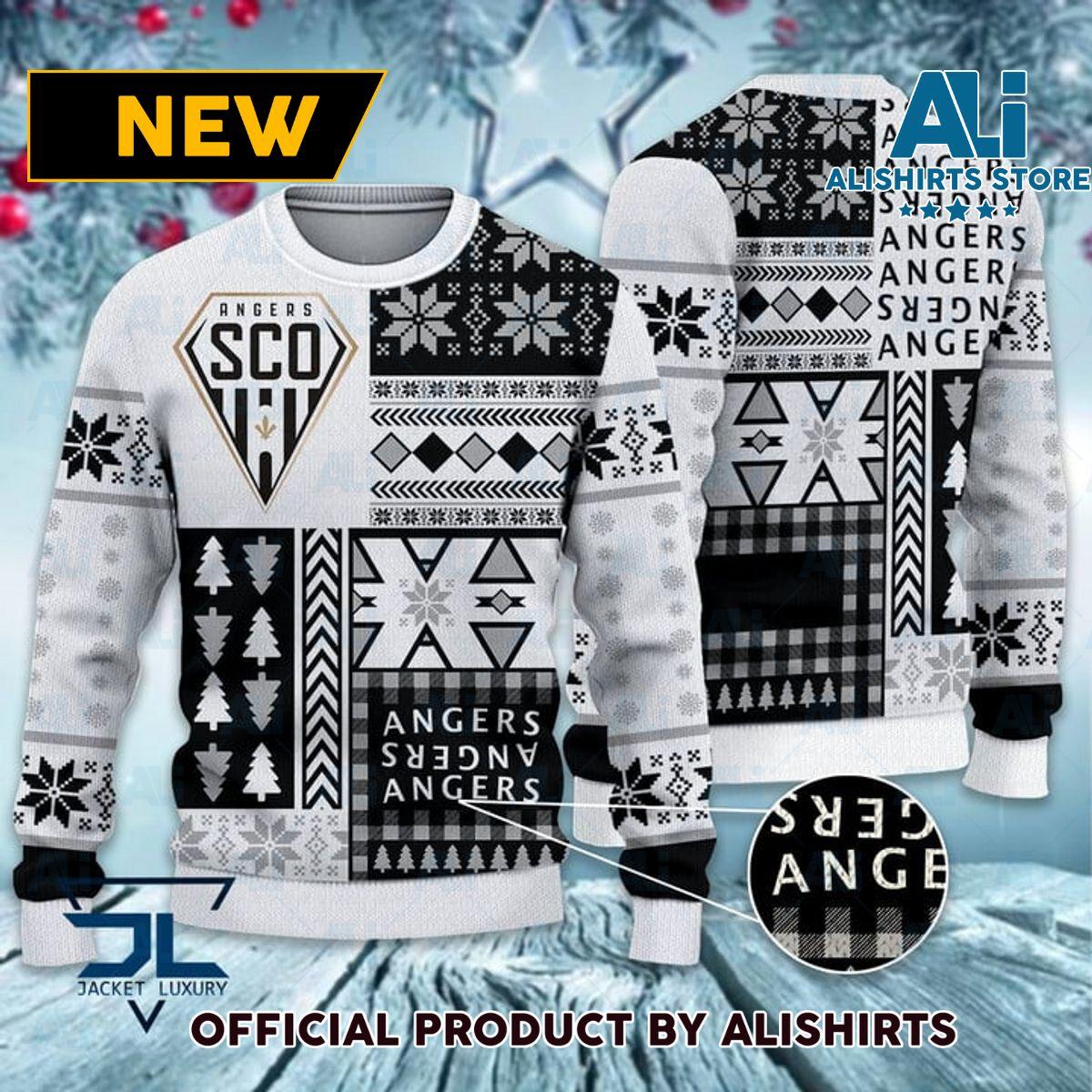 Aj Auxerre Ugly Christmas Sweater For Men And Women