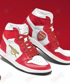 Arsenal Fc Air Jordan 1 High Sneakers For Fans