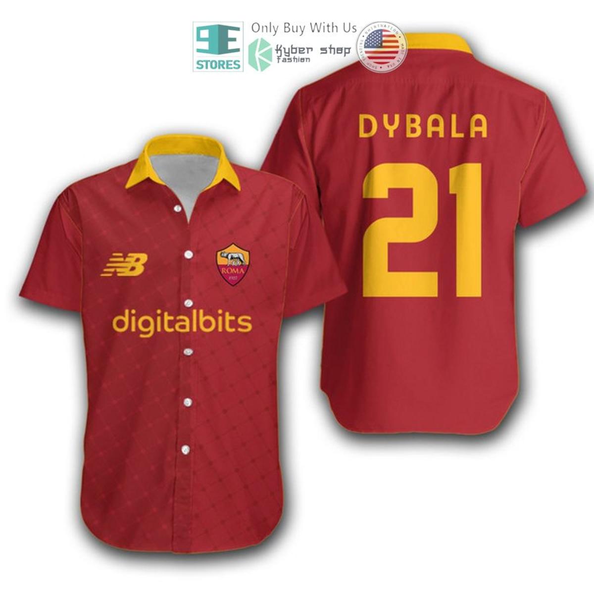 As Roma Player Paulo Dybala Hawaiian Shirt Best Gift For Seria A Fans