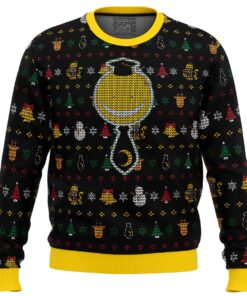 Assassination Classroom Character Koro Sensei Best Ugly Christmas Sweater For Manga Anime Fans