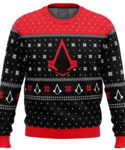 Assassins Creed Assassin Insignia Symbol Black Christmas Sweater Best Xmas Gift For Fans