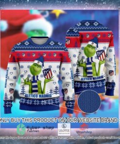 Atletico Madrid The Grinch Ugly Christmas Sweater Gift For Fans 3