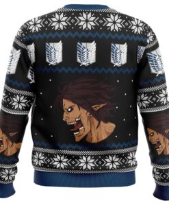 Attack On Titan Survery Corps Logo Ugly Christmas Sweater Best Gift For Titan Fans