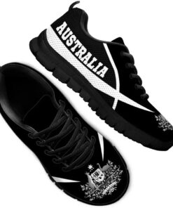 Australia Rugby Black Running Shoes For Fans