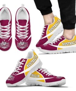 Australia Rugby Yellow Maroon Running Shoes For Fans