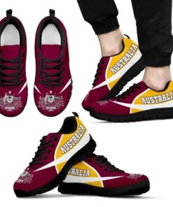 Australia Rugby Yellow Maroon Running Shoes For Fans 3