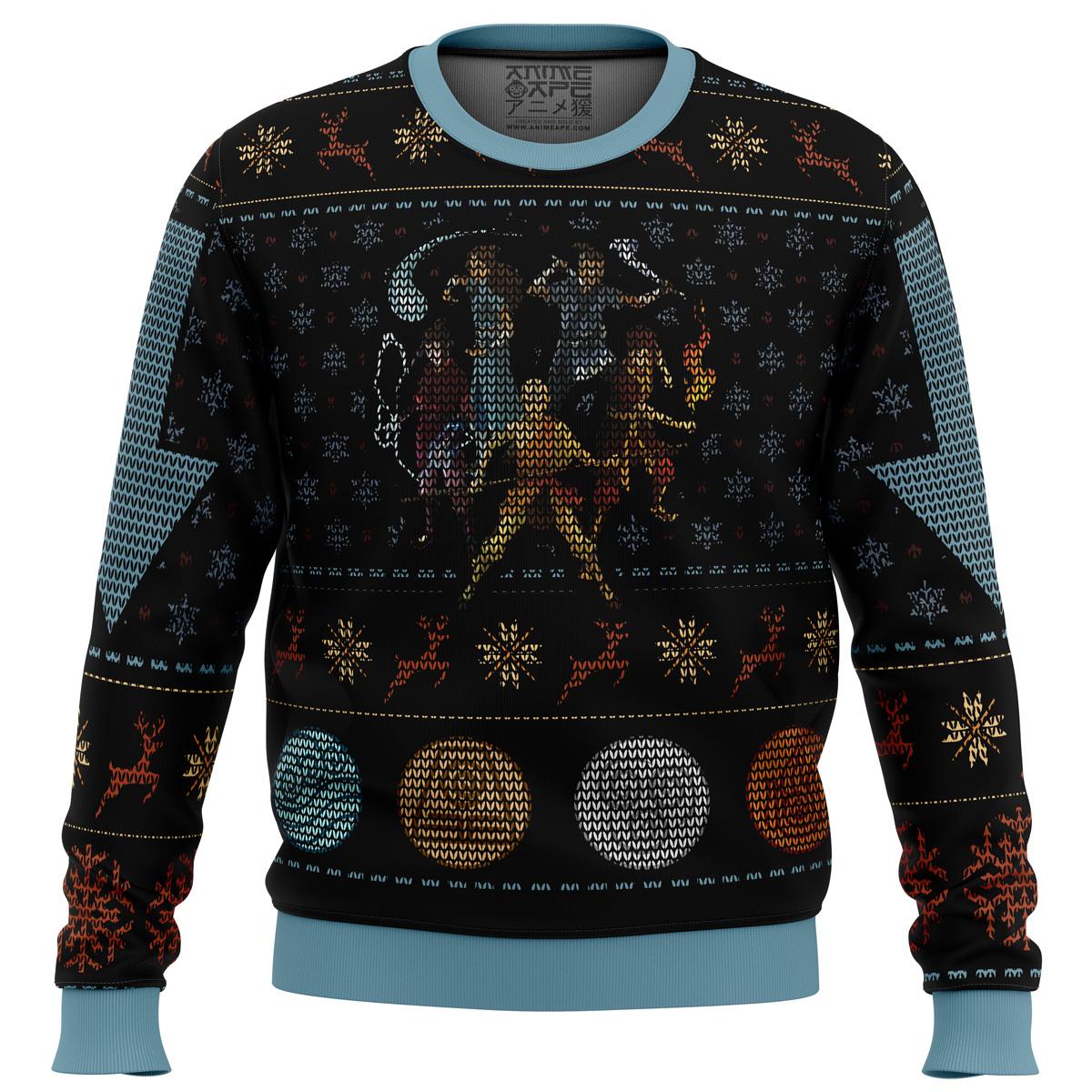 Jojoâ€™s Bizarre Adventure Character Josuke Higashikata Ugly Christmas Sweater Gift For Fans