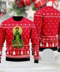 Bacardi Grinch Snow Best Ugly Christmas Sweater