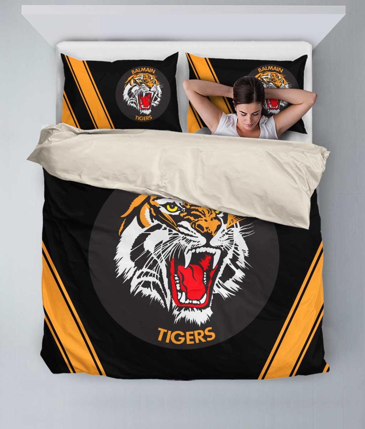 Wests Tigers Custom Name Number Anzac Day Doona Cover