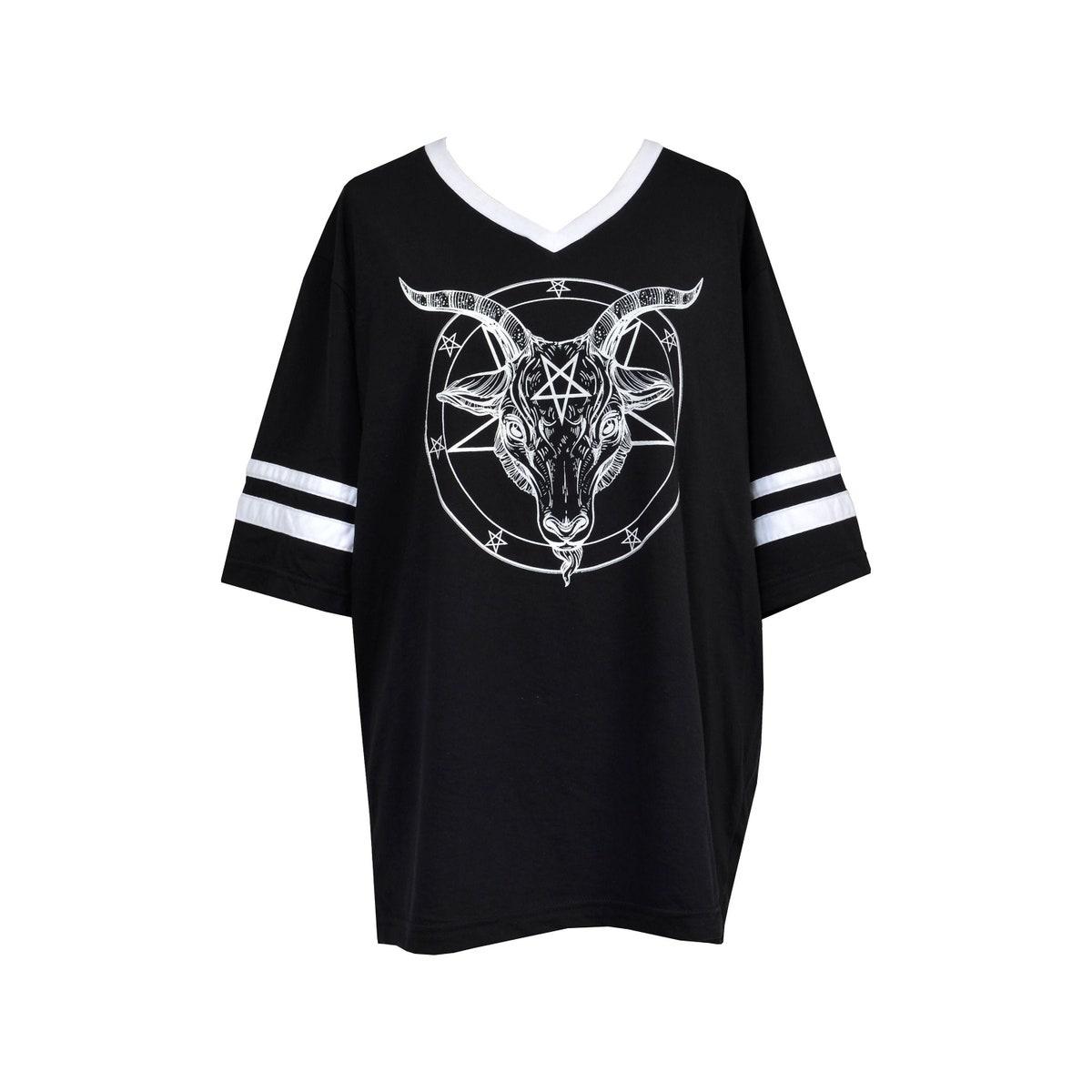 Baphomet American Football Mesh Net T-shirt