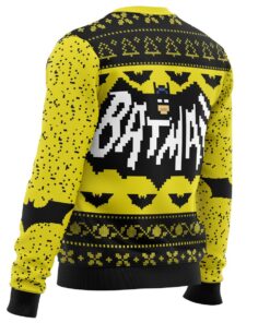 Batman Black Yellow Unisex Ugly Christmas Sweater Best Gift For Dc Comics Fans 3