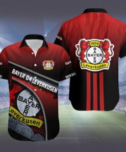 Bayer 04 Leverkusen Big Logo Special Design Hawaiian Shirt Best Gift For Bundesliga Fans