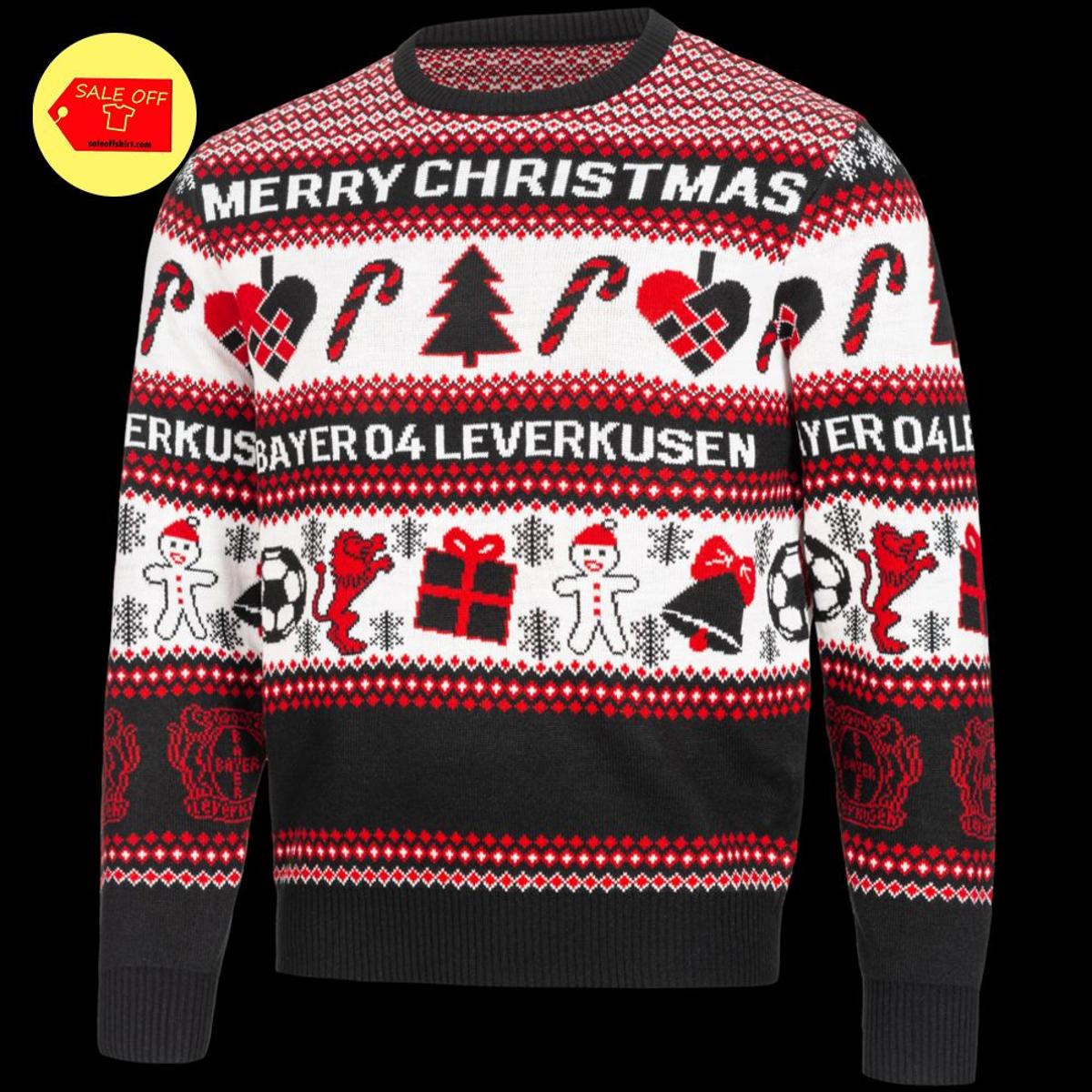 Bayer 04 Leverkusen Red Black Ugly Christmas Sweater Gift
