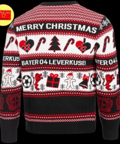 Bayer 04 Leverkusen Candy Cane Best Ugly Christmas Sweater 2