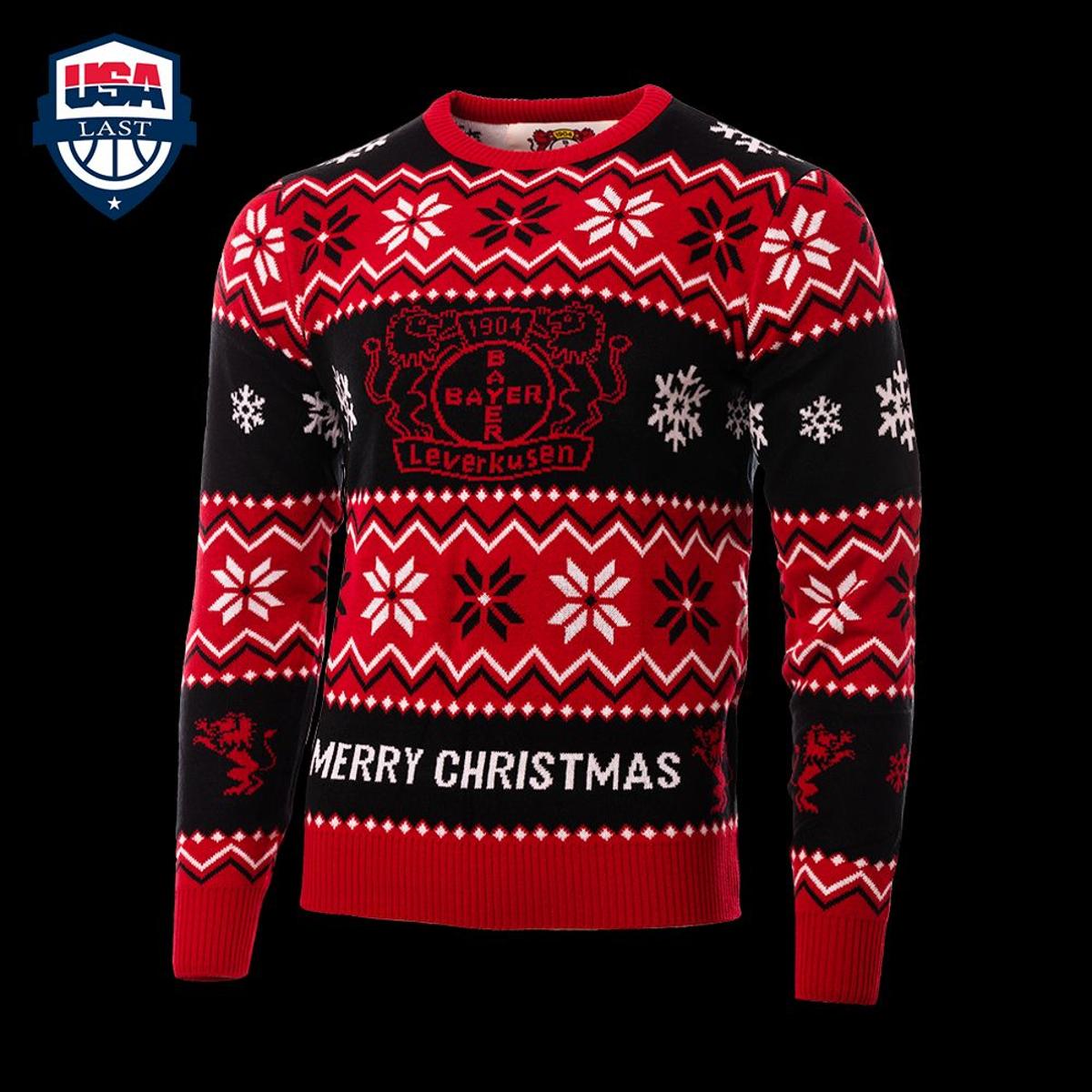 Bayer 04 Leverkusen Red Black Ugly Christmas Sweater Gift