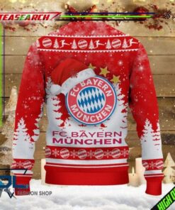 Bayern Munich Red Stanta Hat Best Ugly Christmas Sweater 3