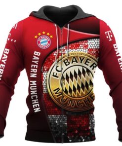 Bayern Munich Red The Bavarians Zip Hoodie Funny Gift For Fans