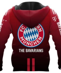 Bayern Munich Red The Bavarians Zip Hoodie Funny Gift For Fans