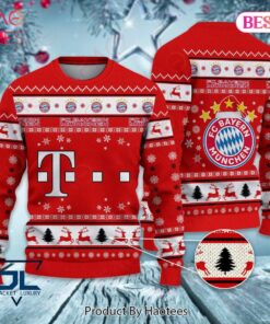 Bayern Munich Red Ugly Christmas Sweater For Fans