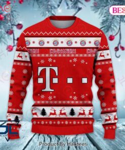 Bayern Munich Red Ugly Christmas Sweater For Fans 2