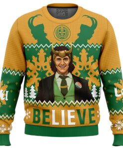 Believe Loki Marvel Ugly Sweater