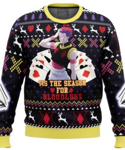 Bloodlust Hisoka Hunter X Hunter Ugly Xmas Sweater Best Gift For Manga Anime Fans