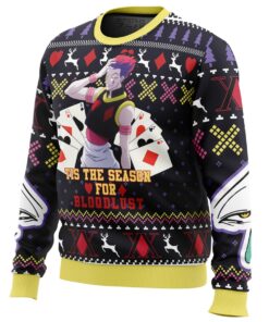 Bloodlust Hisoka Hunter X Hunter Ugly Xmas Sweater Best Gift For Manga Anime Fans