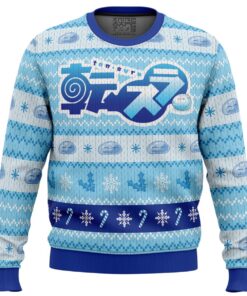 Blue Christmas That Time I Got Reincarnated As A Slime Christmas Sweater 1