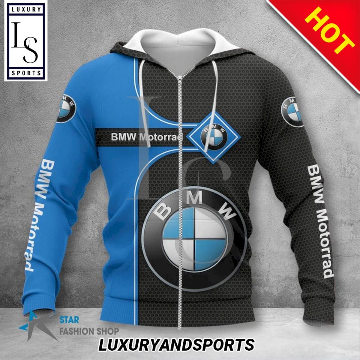 Bmw Motorrad Skull Middle Finger Zip Hoodie For Fans