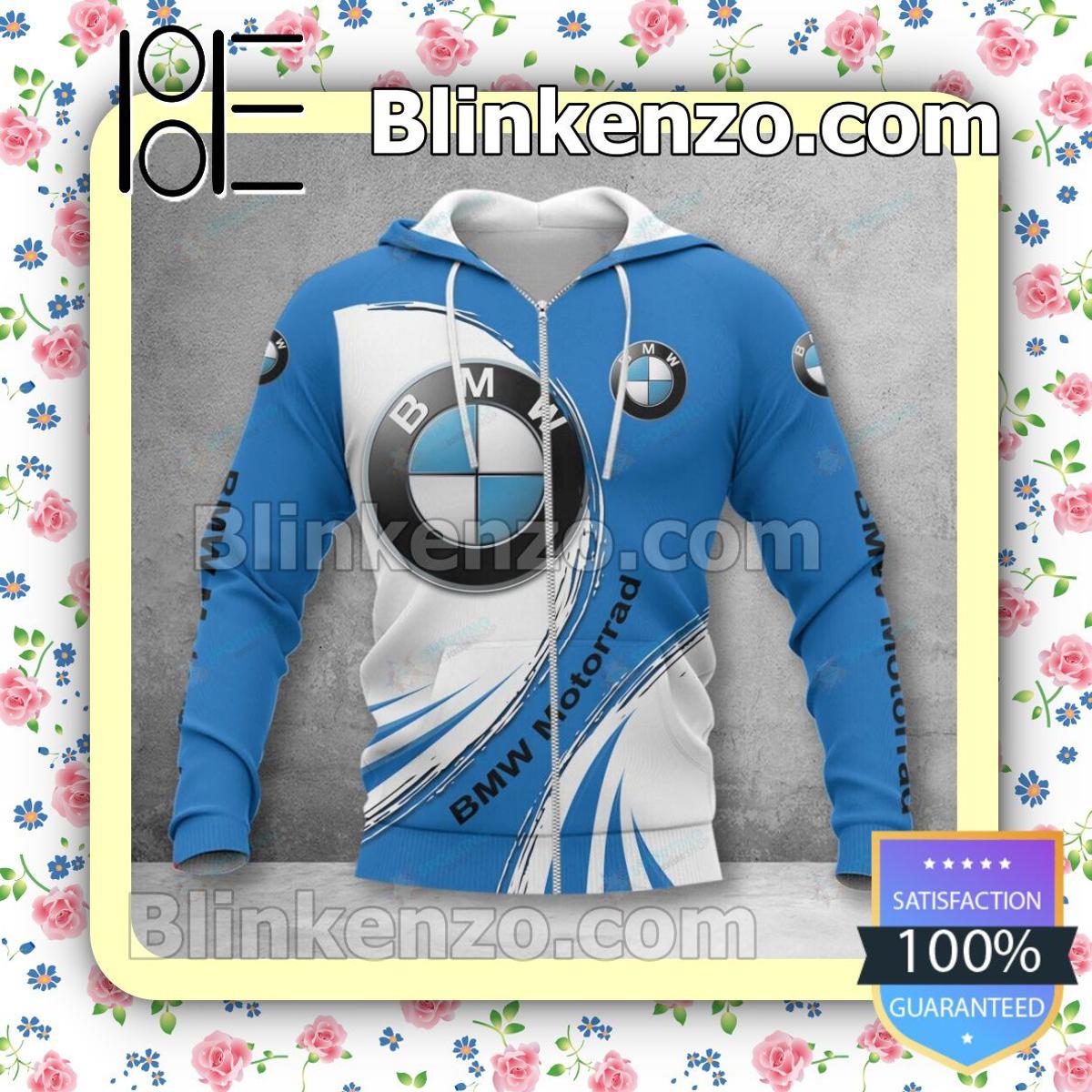 Bmw Motorrad Skull Middle Finger Zip Hoodie For Fans