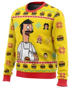 Bobs Burgers Yellow Ugly Christmas Sweater Best Holiday Gift For Fans 2