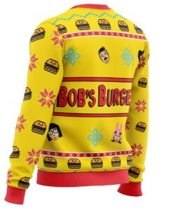 Bobs Burgers Yellow Ugly Christmas Sweater Best Holiday Gift For Fans 3